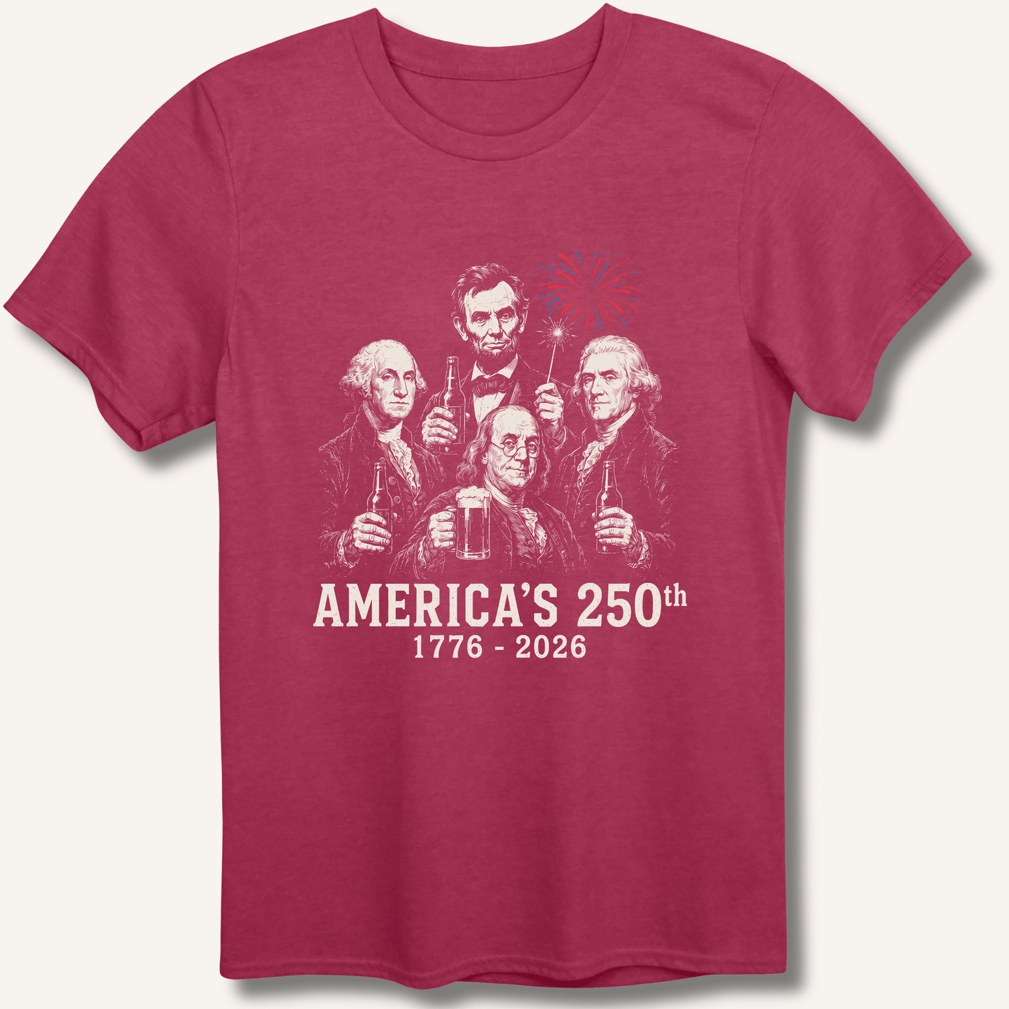 Founding Fathers 250th Beer T-Shirt - Sip & Shirt