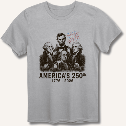 Founding Fathers 250th Beer T-Shirt - Sip & Shirt