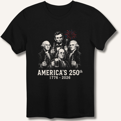 Founding Fathers 250th Beer T-Shirt - Sip & Shirt