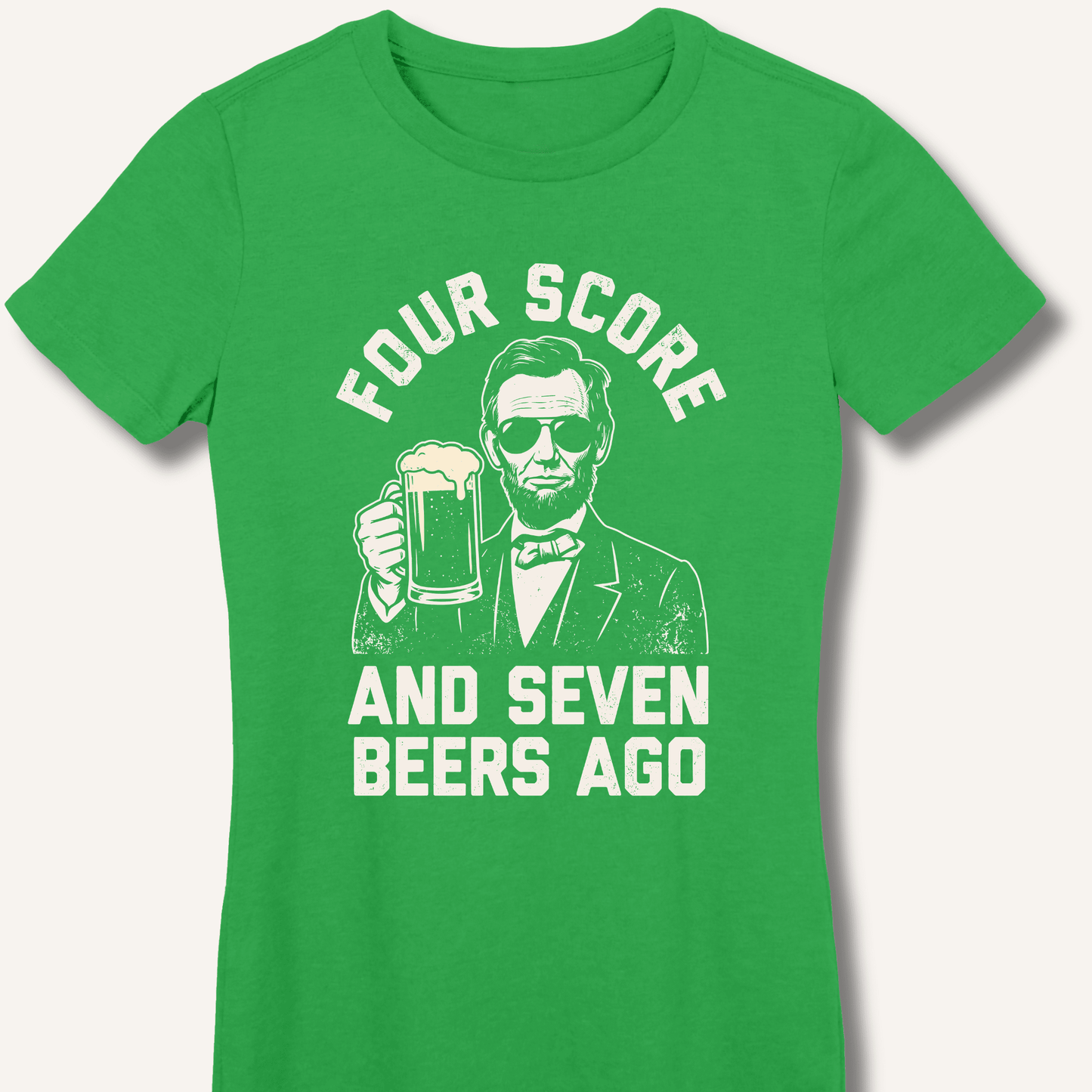 Four Score and Seven Beers Ago Fitted T-Shirt - Sip & Shirt