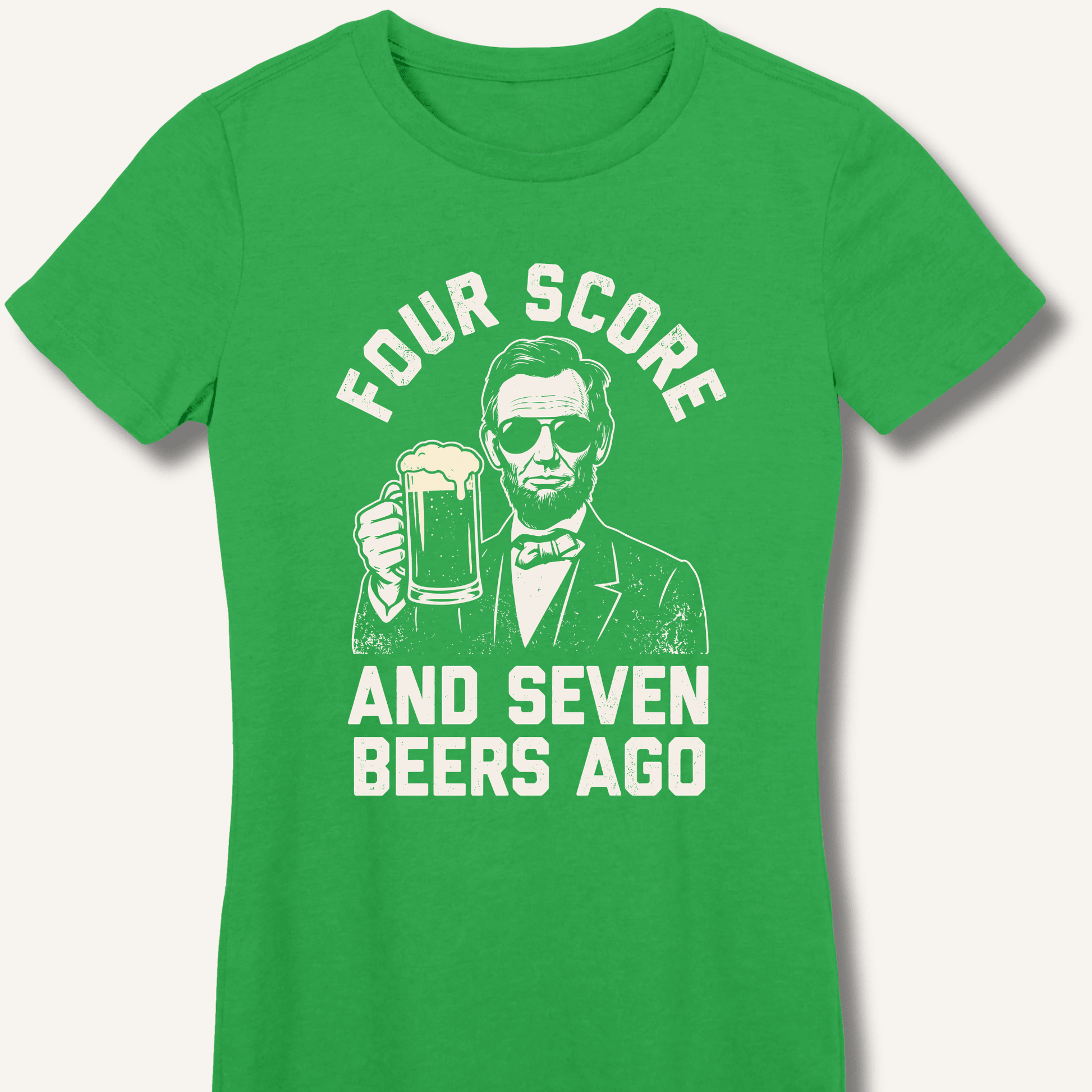 Four Score and Seven Beers Ago Fitted T-Shirt - Sip & Shirt
