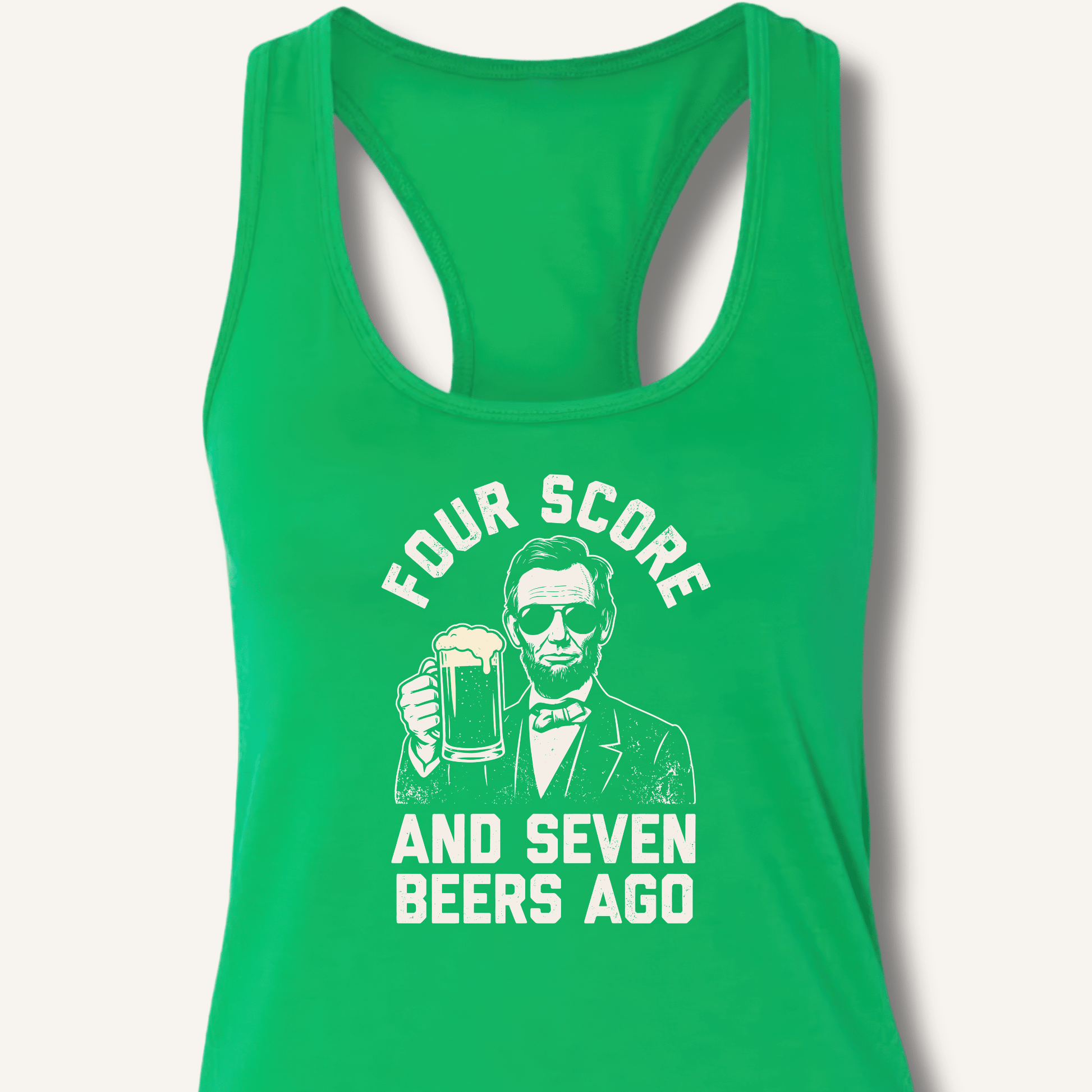 Four Score and Seven Beers Ago Racerback Tank - Sip & Shirt