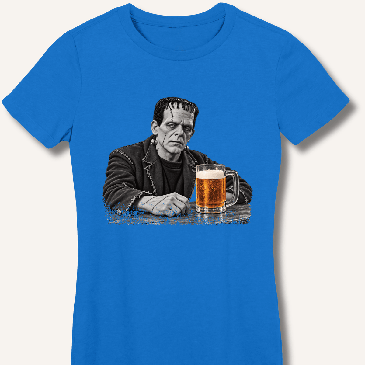 Frankenstein at the Bar Women's Fitted T-Shirt - Sip & Shirt