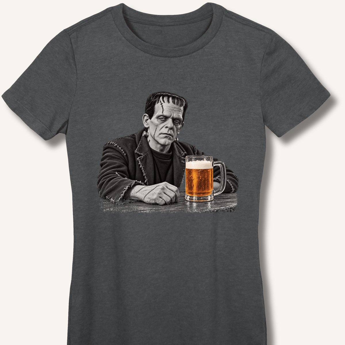 Frankenstein at the Bar Women's Fitted T-Shirt - Sip & Shirt