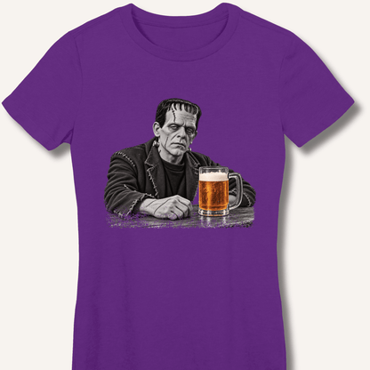 Frankenstein at the Bar Women's Fitted T-Shirt - Sip & Shirt
