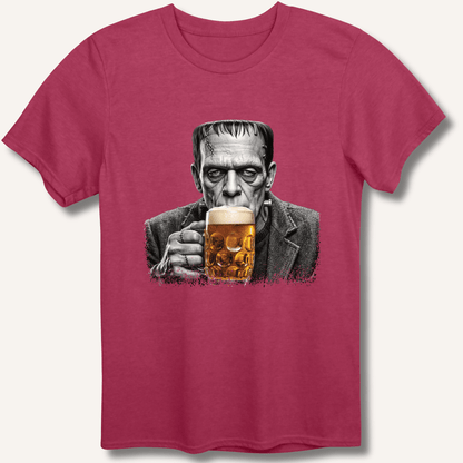 Frankenstein Drinking Beer T-Shirt - Sip & Shirt