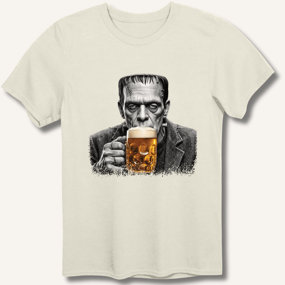 Frankenstein Drinking Beer T-Shirt - Sip & Shirt