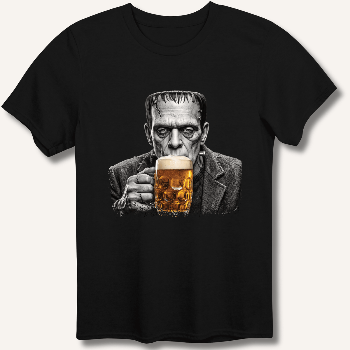 Frankenstein Drinking Beer T-Shirt - Sip & Shirt