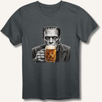 Frankenstein Drinking Beer T-Shirt - Sip & Shirt