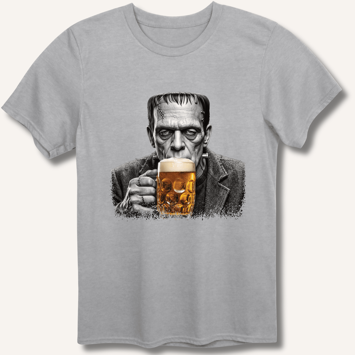 Frankenstein Drinking Beer T-Shirt - Sip & Shirt