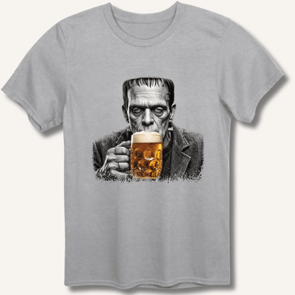 Frankenstein Drinking Beer T-Shirt - Sip & Shirt