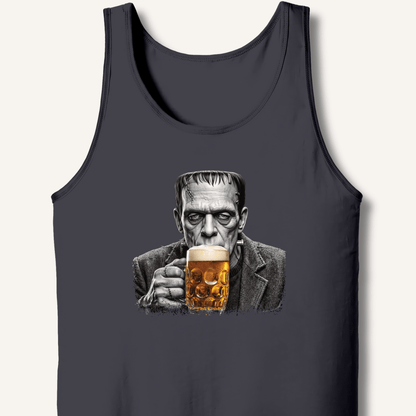 Frankenstein Drinking Beer Tank - Sip & Shirt