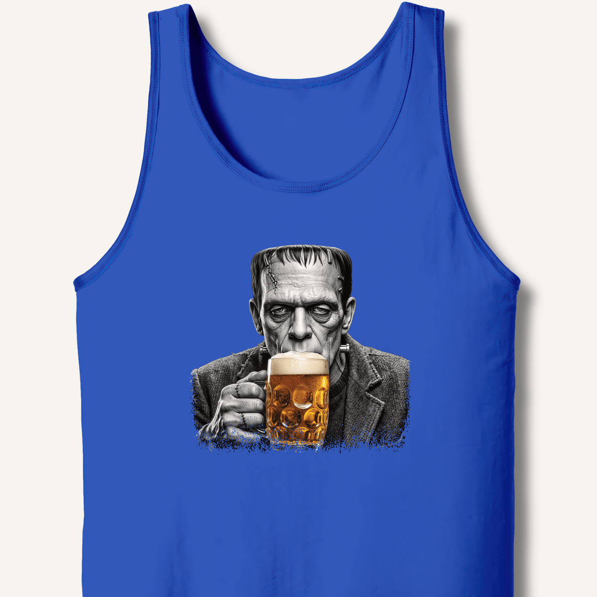 Frankenstein Drinking Beer Tank - Sip & Shirt