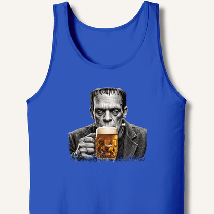 Frankenstein Drinking Beer Tank - Sip & Shirt