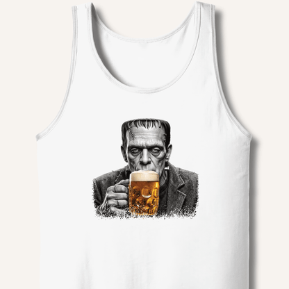 Frankenstein Drinking Beer Tank - Sip & Shirt