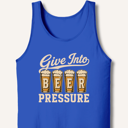 Give Into Beer Pressure Tank - Sip & Shirt