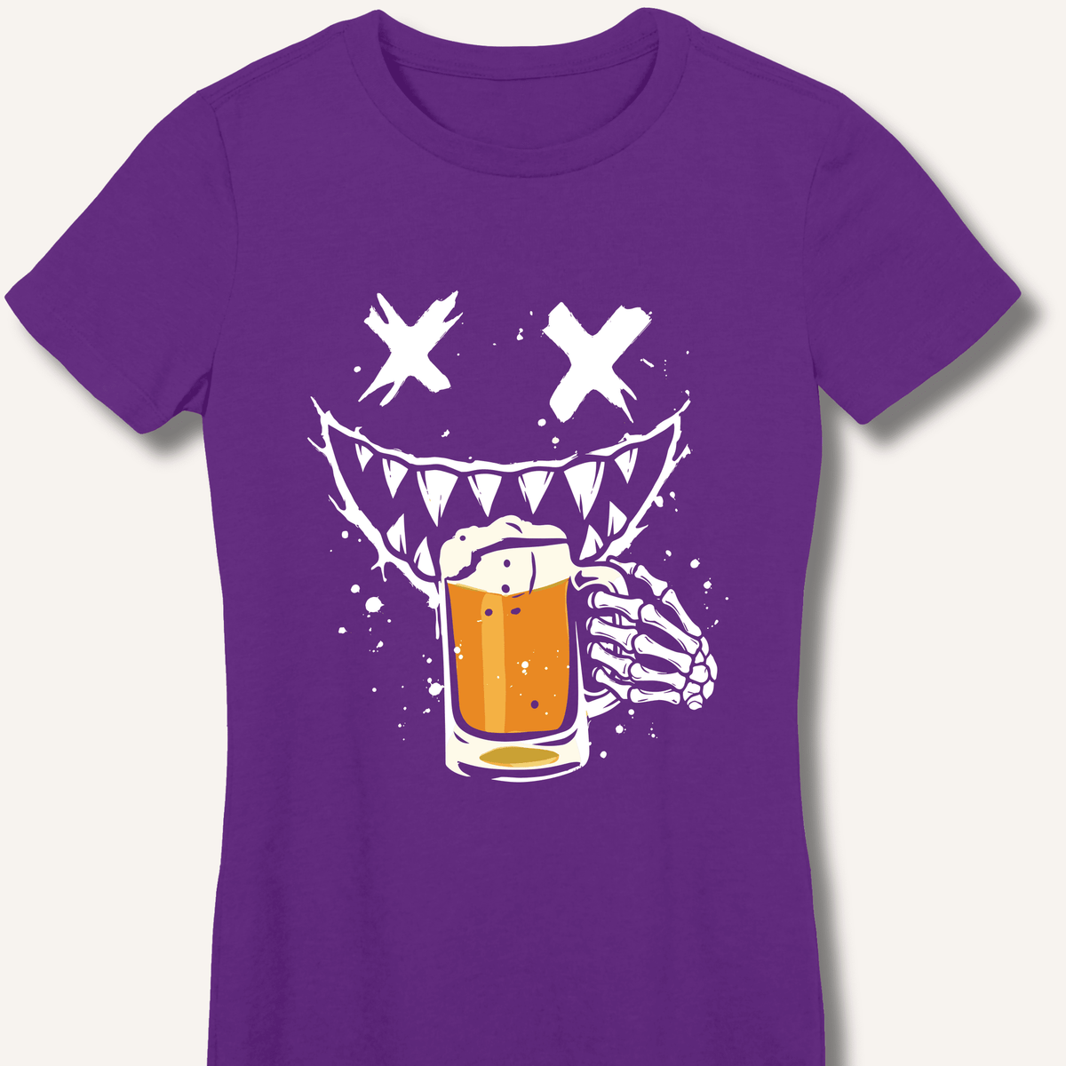 Graffiti Monster Women's Fitted T-Shirt - Sip & Shirt