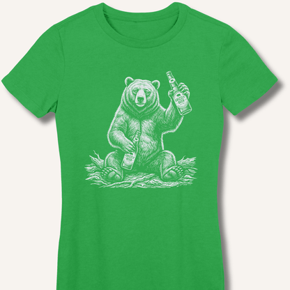Grizzly Beer T-Shirt Fitted T-Shirt - Sip & Shirt