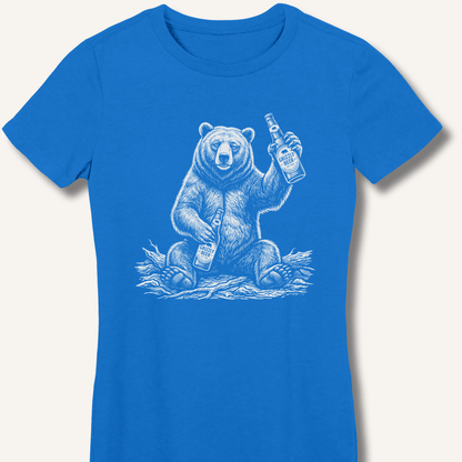Grizzly Beer T-Shirt Fitted T-Shirt - Sip & Shirt