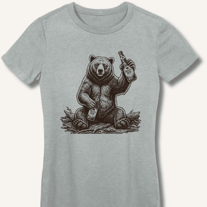 Grizzly Beer T-Shirt Fitted T-Shirt - Sip & Shirt