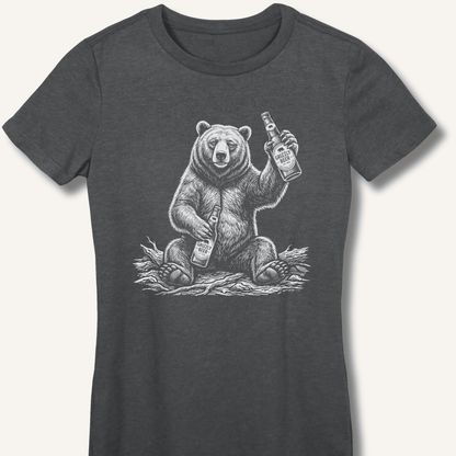 Grizzly Beer T-Shirt Fitted T-Shirt - Sip & Shirt