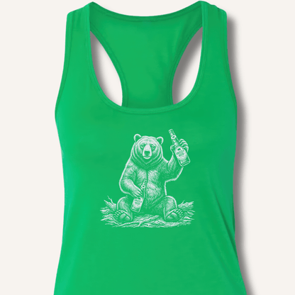 Grizzly Beer T-Shirt Racerback Tank - Sip & Shirt