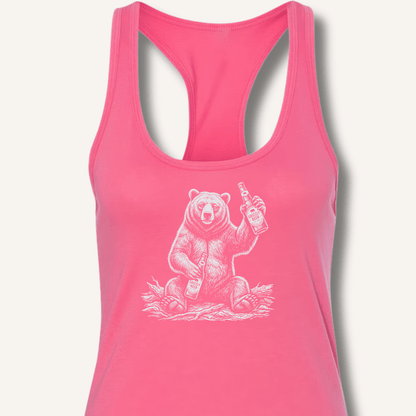 Grizzly Beer T-Shirt Racerback Tank - Sip & Shirt
