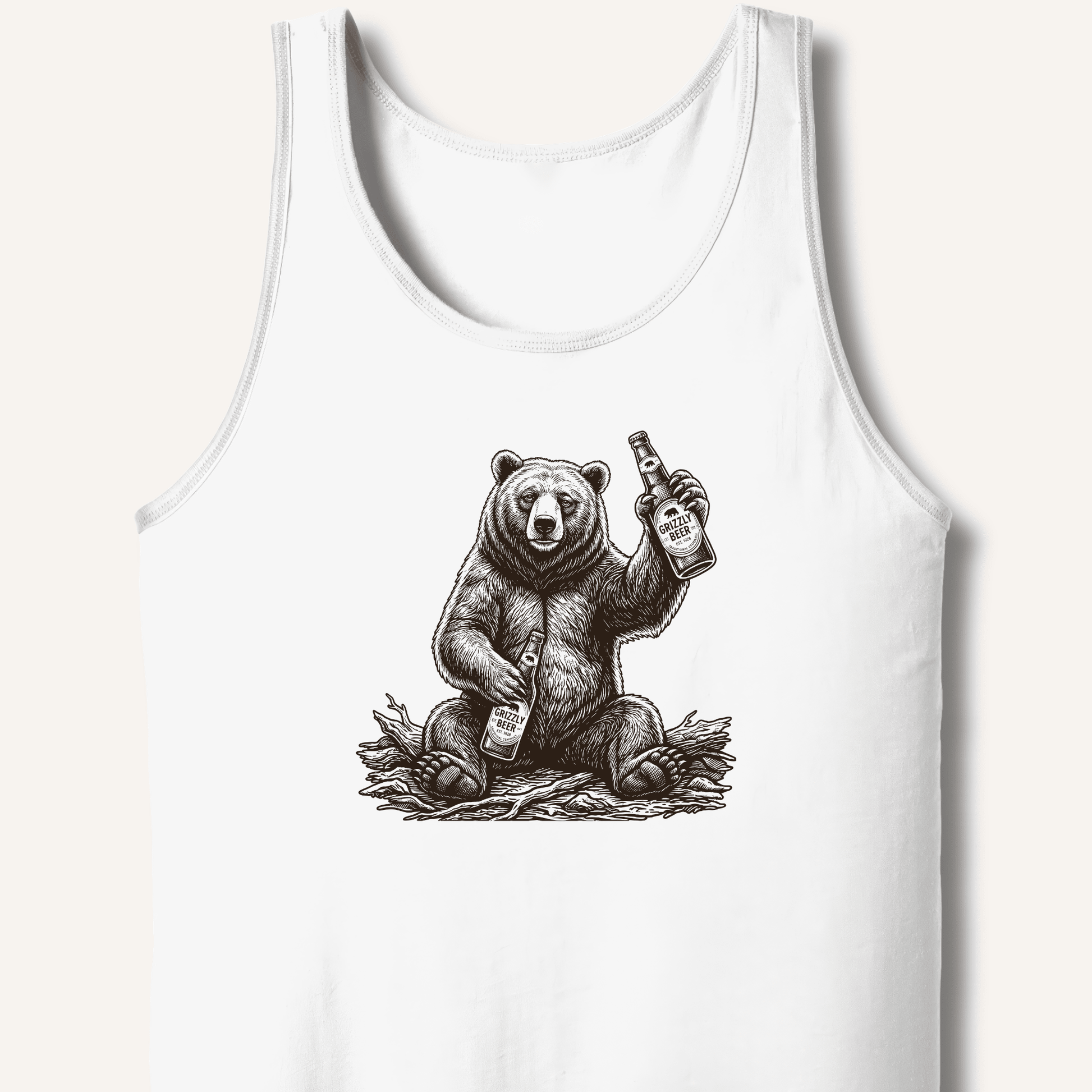 Grizzly Beer T-Shirt Tank - Sip & Shirt