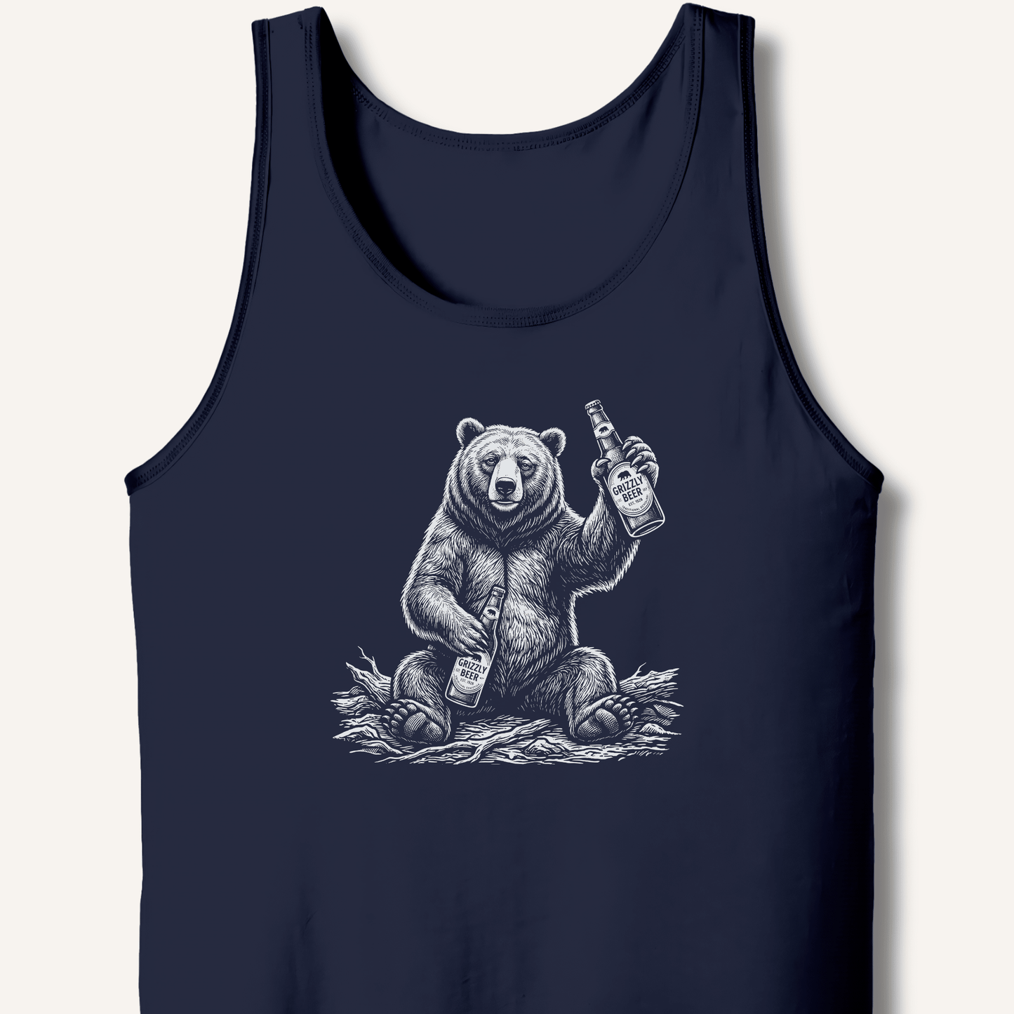 Grizzly Beer T-Shirt Tank - Sip & Shirt