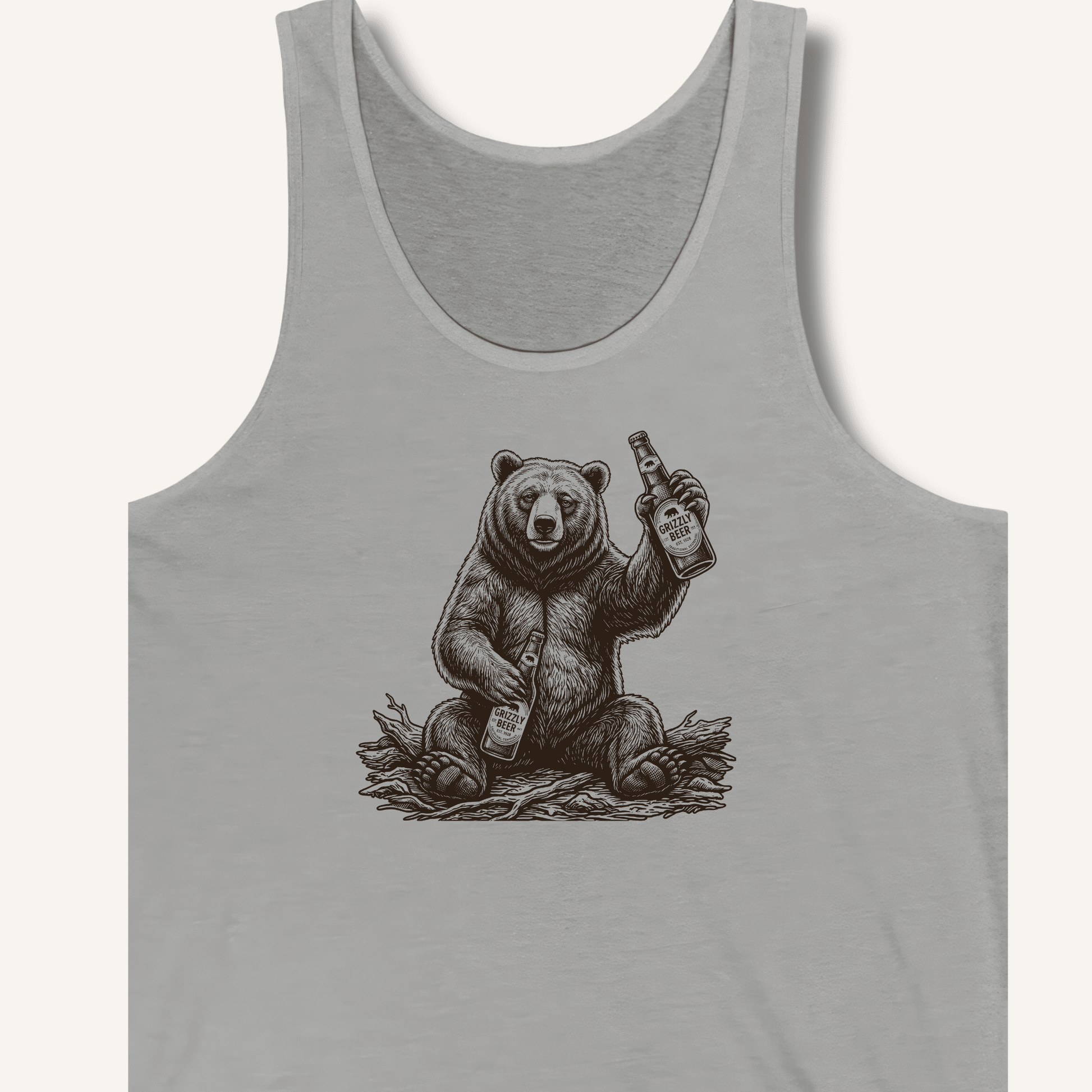 Grizzly Beer T-Shirt Tank - Sip & Shirt