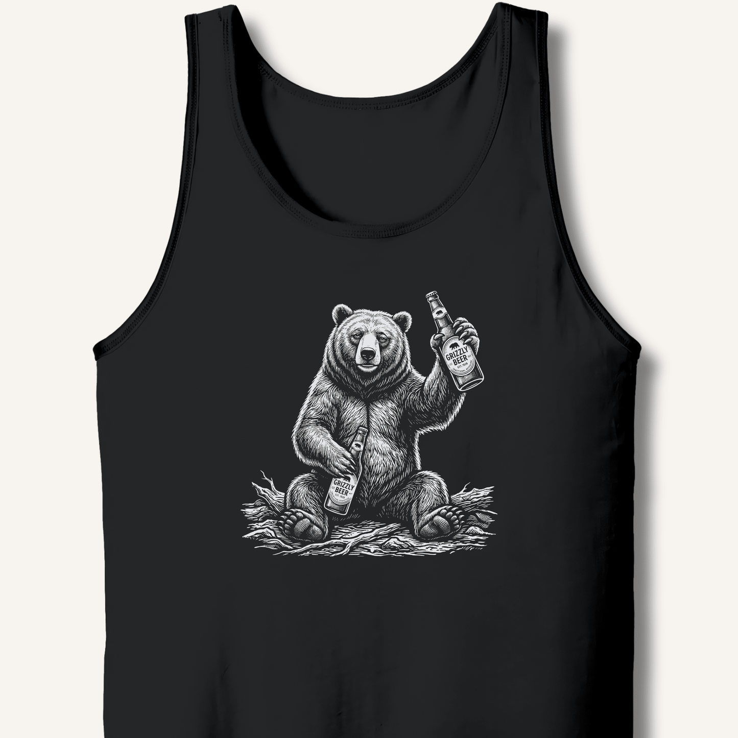 Grizzly Beer T-Shirt Tank - Sip & Shirt