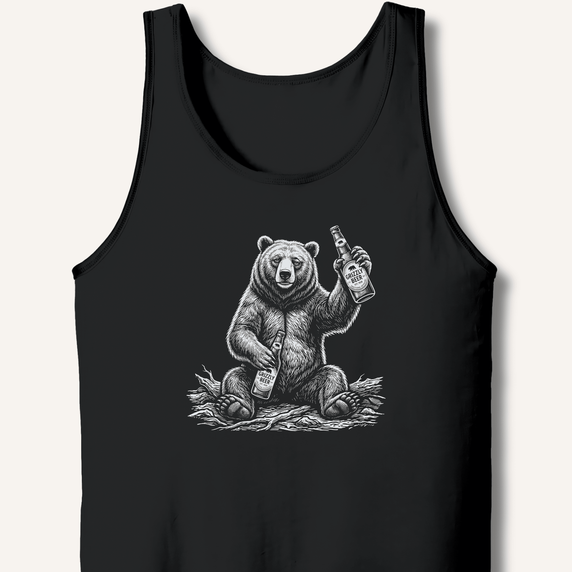 Grizzly Beer T-Shirt Tank - Sip & Shirt