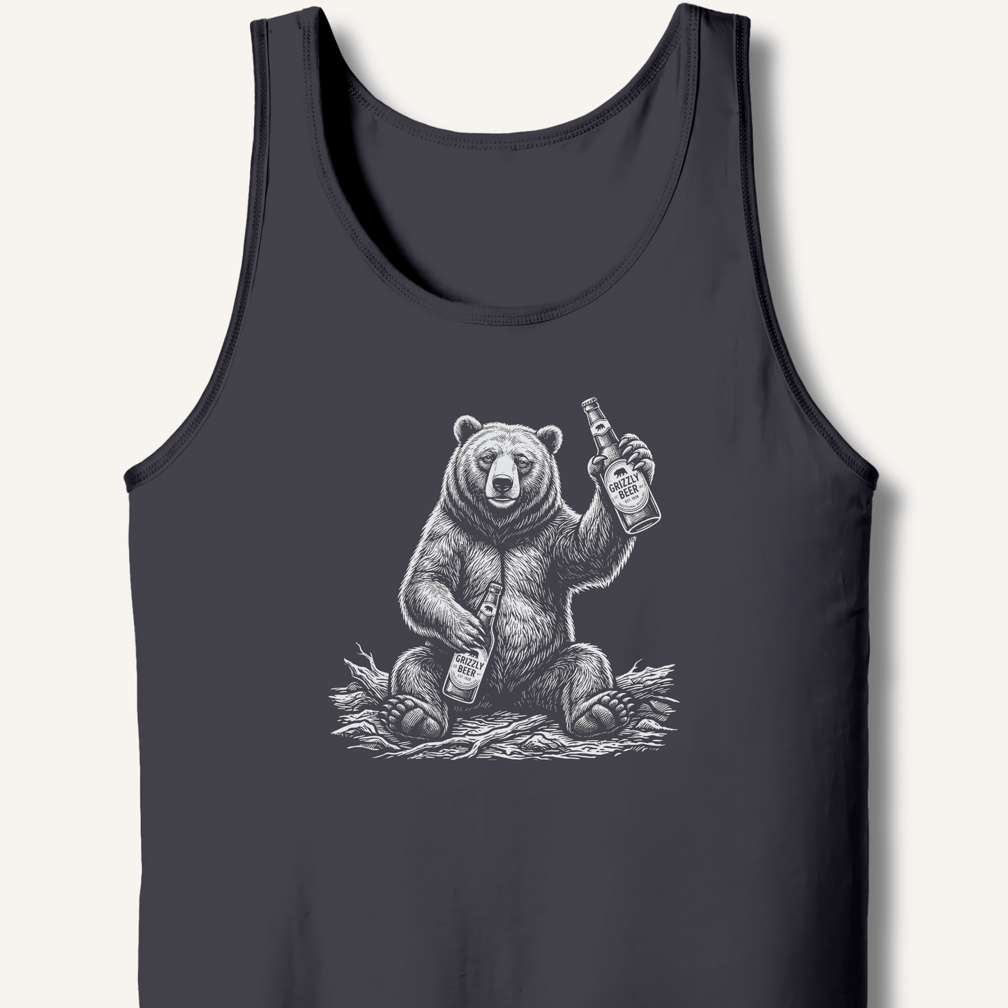 Grizzly Beer T-Shirt Tank - Sip & Shirt