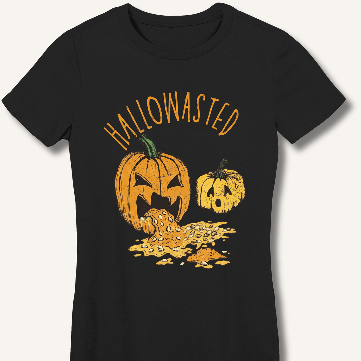 Hallowasted Women's Fitted T-Shirt - Sip & Shirt