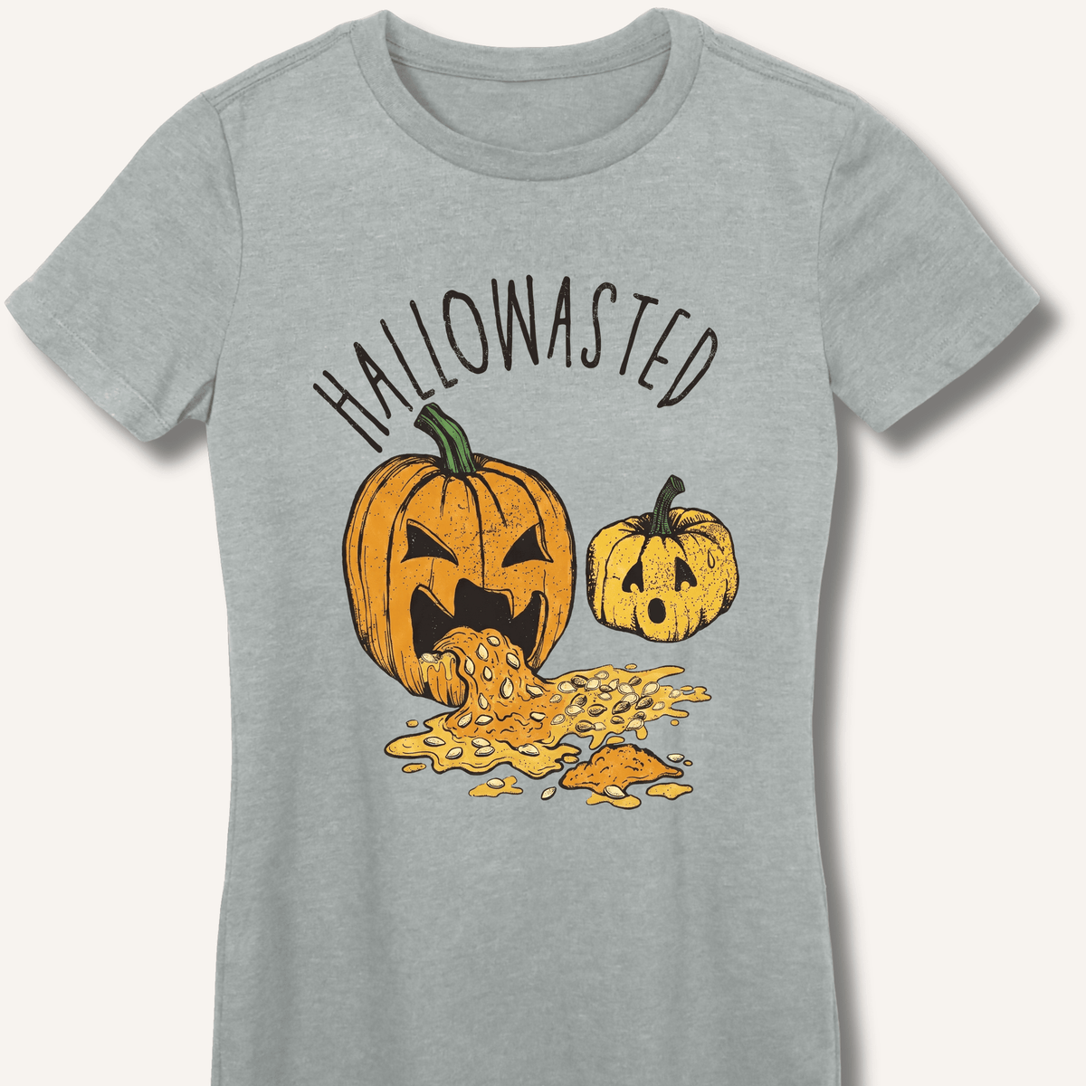 Hallowasted Women's Fitted T-Shirt - Sip & Shirt