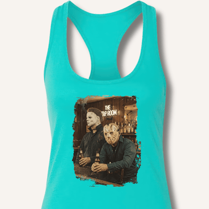 Halloween Horror Beer Drinking Racerback Tank - Sip & Shirt
