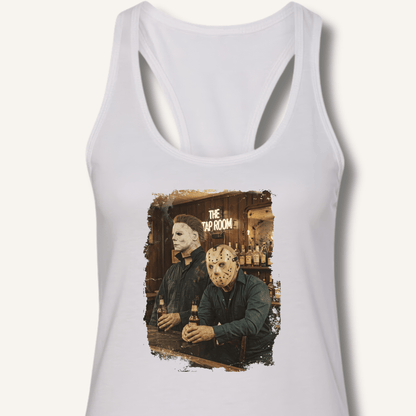 Halloween Horror Beer Drinking Racerback Tank - Sip & Shirt
