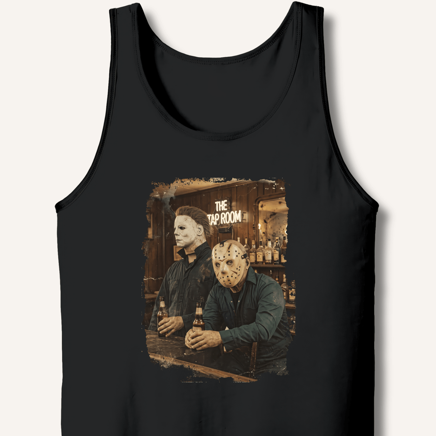 Halloween Horror Beer Drinking Tank - Sip & Shirt
