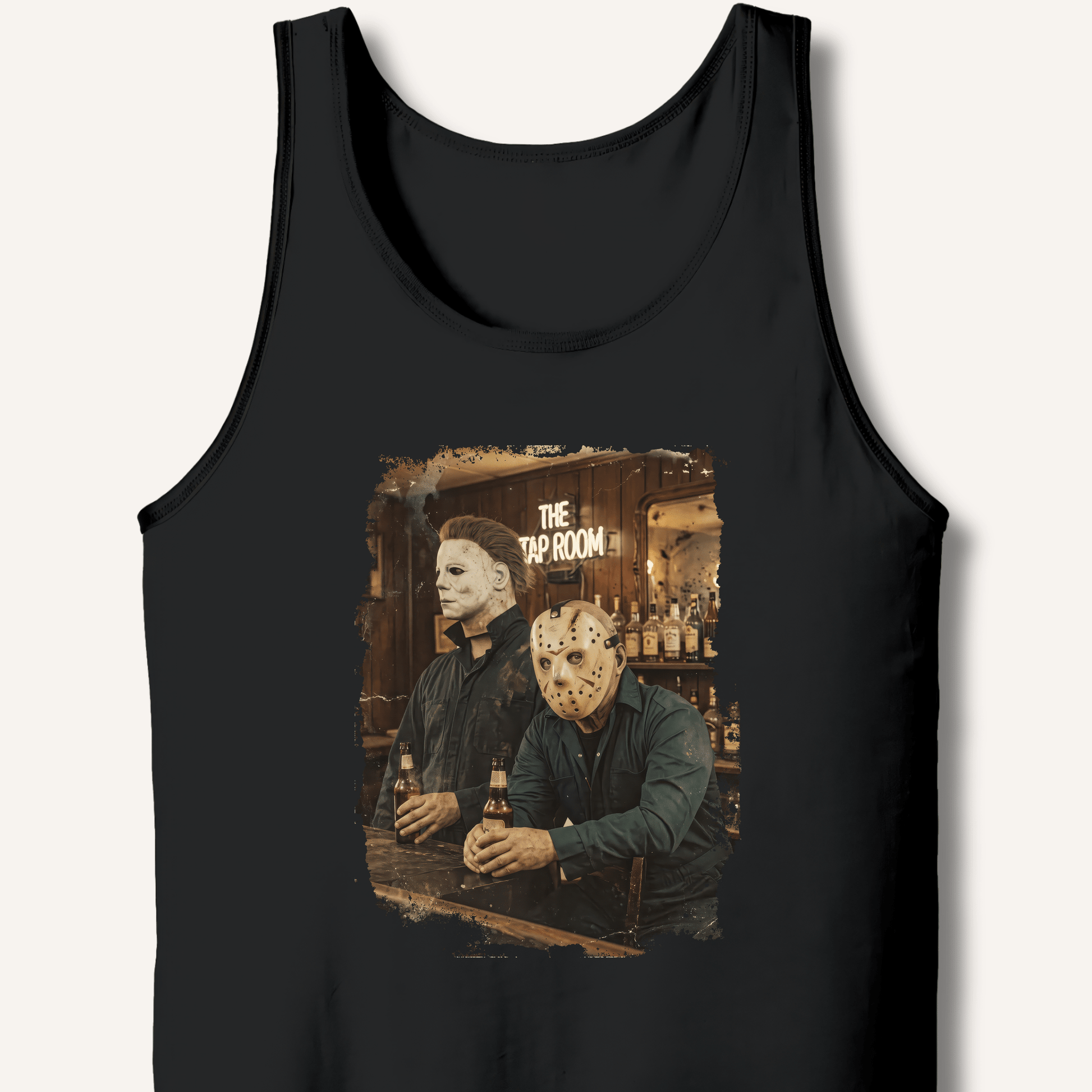 Halloween Horror Beer Drinking Tank - Sip & Shirt