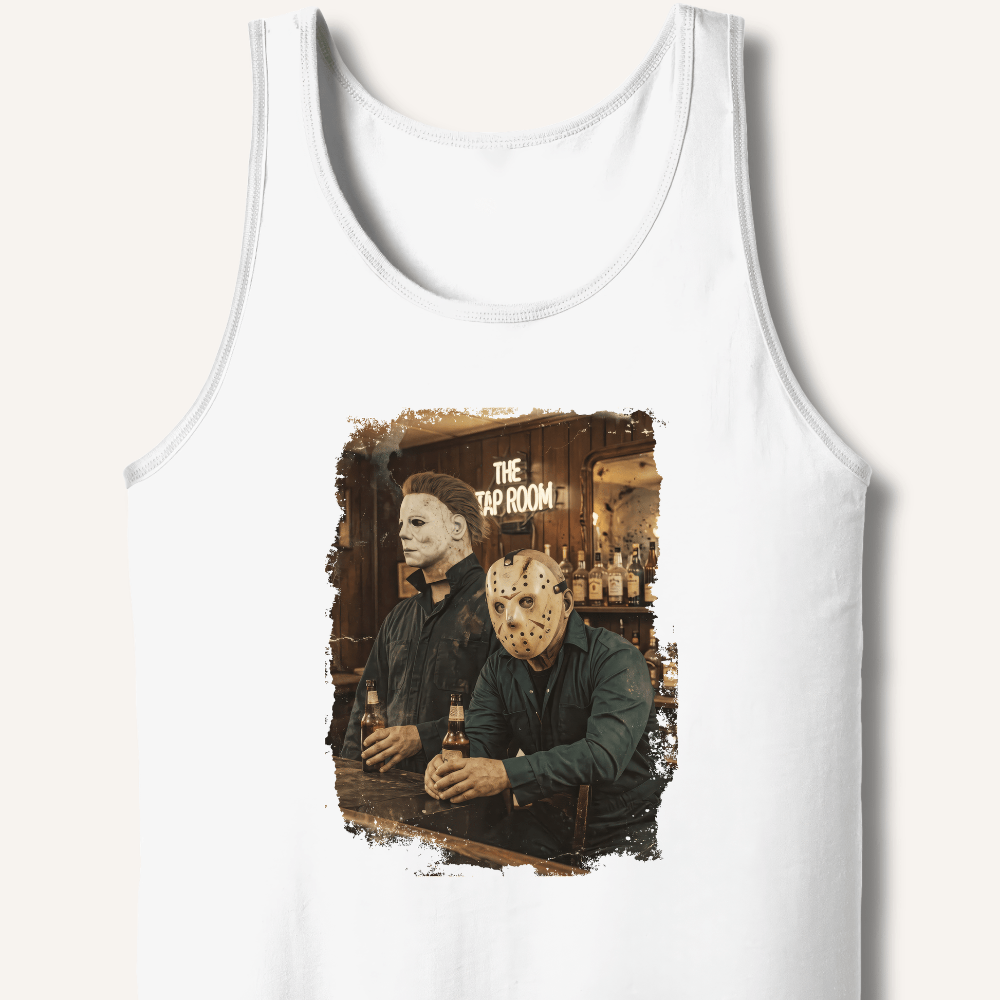 Halloween Horror Beer Drinking Tank - Sip & Shirt