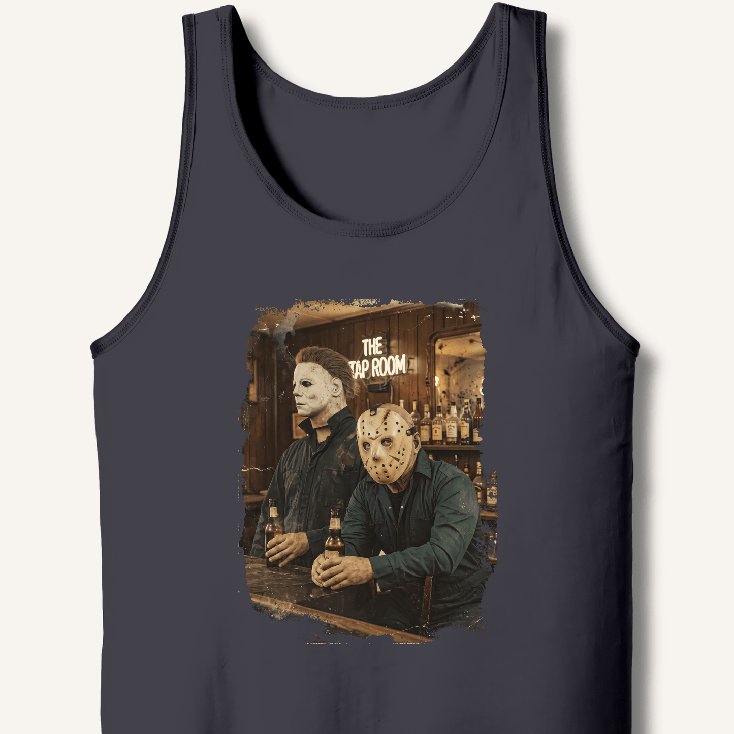 Halloween Horror Beer Drinking Tank - Sip & Shirt
