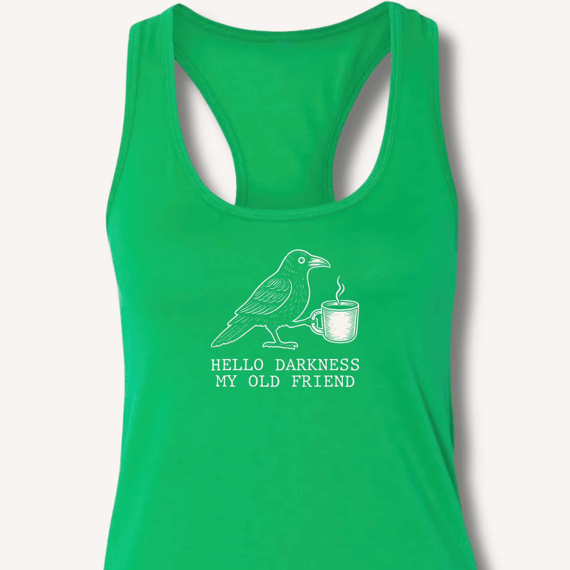 Hello Darkness Racerback Tank - Sip & Shirt
