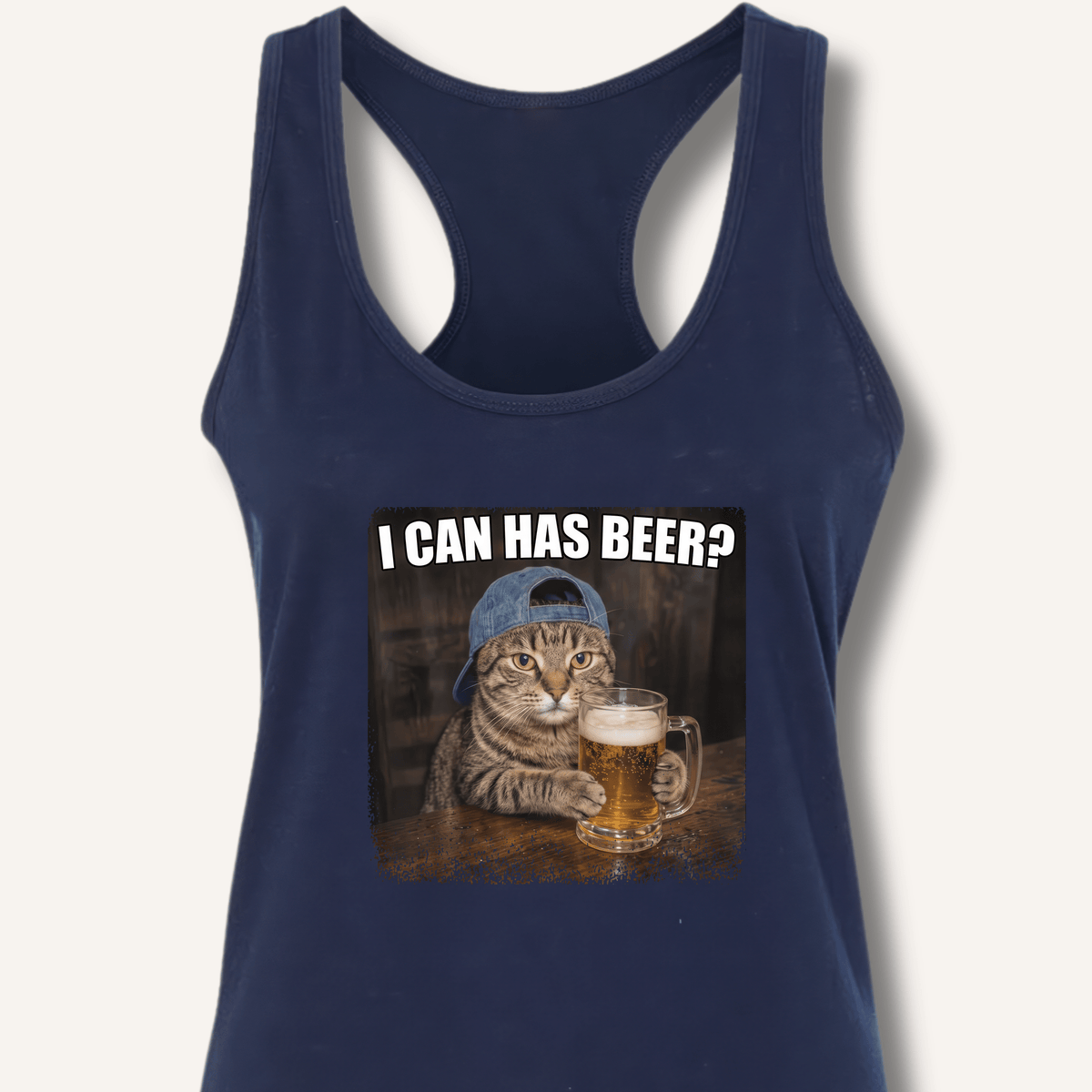 I Can Has Beer Racerback Tank - Sip & Shirt