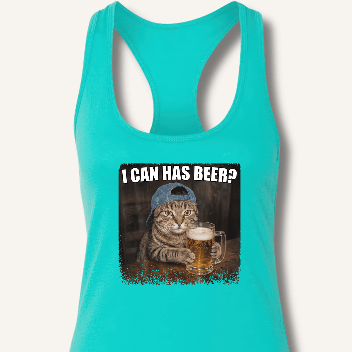 I Can Has Beer Racerback Tank - Sip & Shirt
