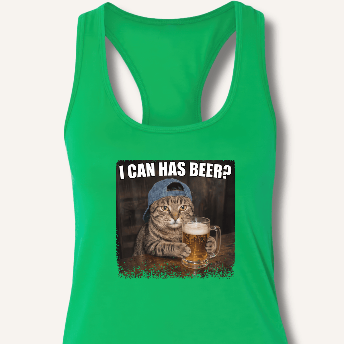 I Can Has Beer Racerback Tank - Sip & Shirt