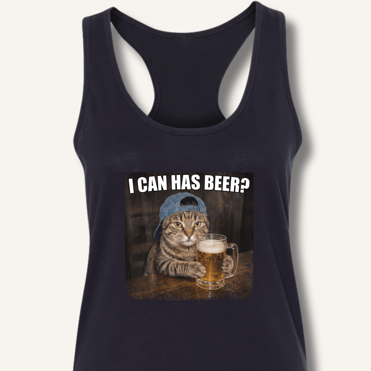 I Can Has Beer Racerback Tank - Sip & Shirt