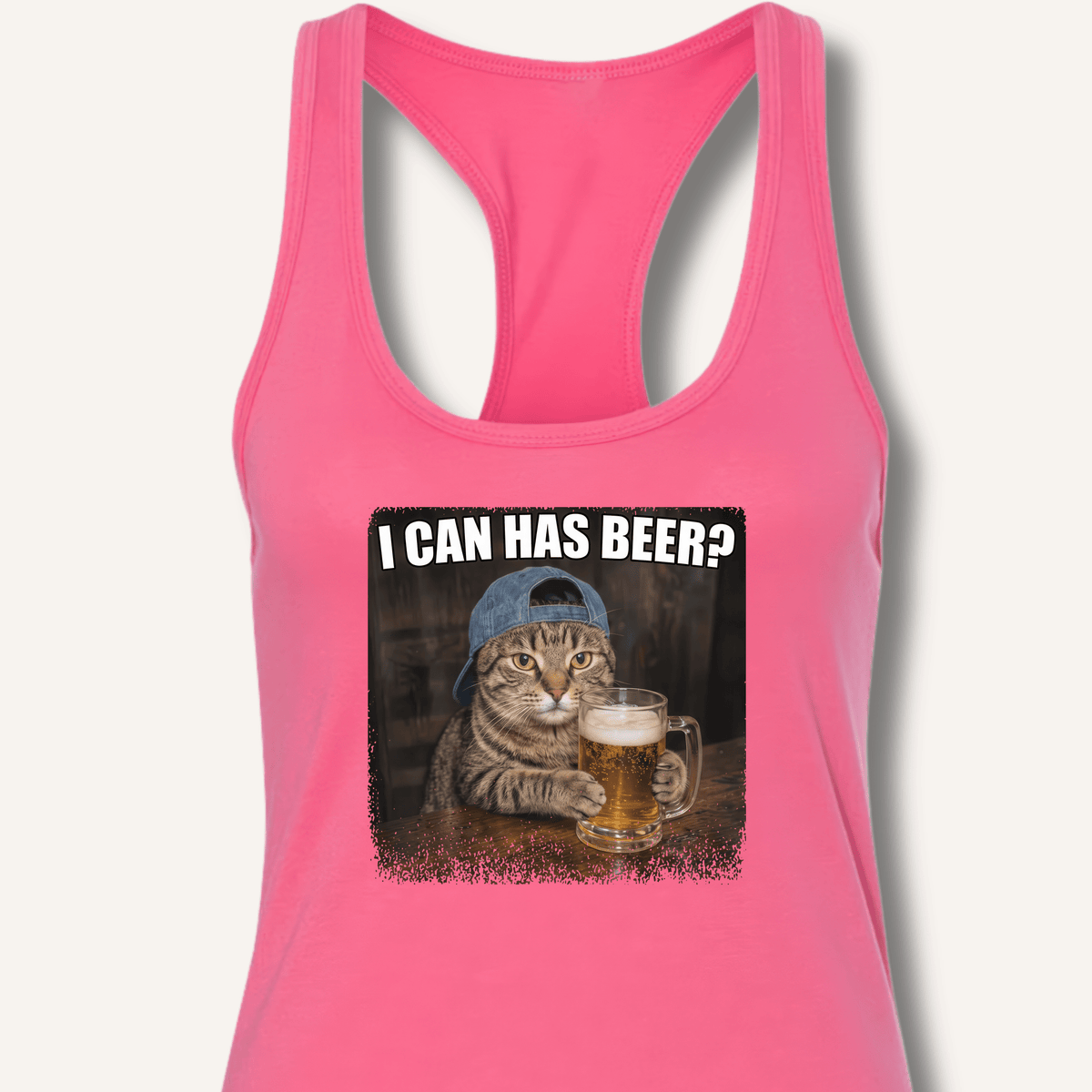I Can Has Beer Racerback Tank - Sip & Shirt