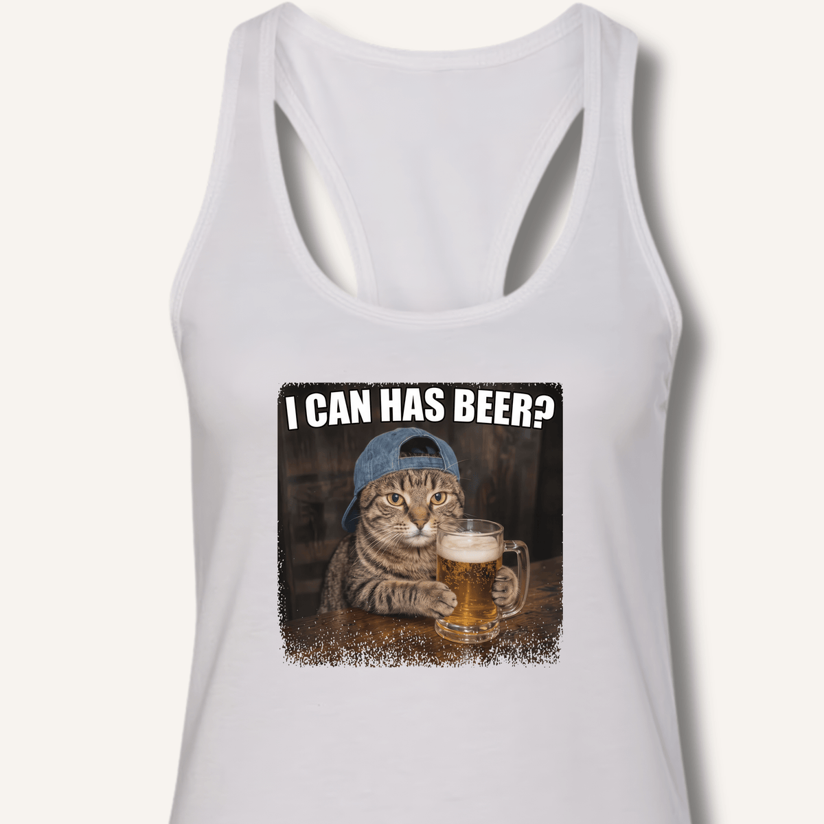 I Can Has Beer Racerback Tank - Sip & Shirt