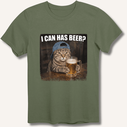 I Can Has Beer T-Shirt - Sip & Shirt
