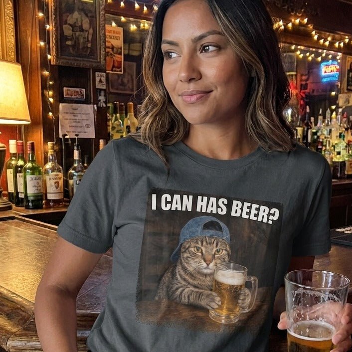 I Can Has Beer T-Shirt - Sip & Shirt